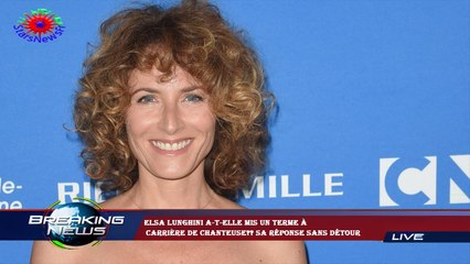 Elsa Lunghini a-t-elle mis un terme à  carrière de chanteuse?? Sa réponse sans détour