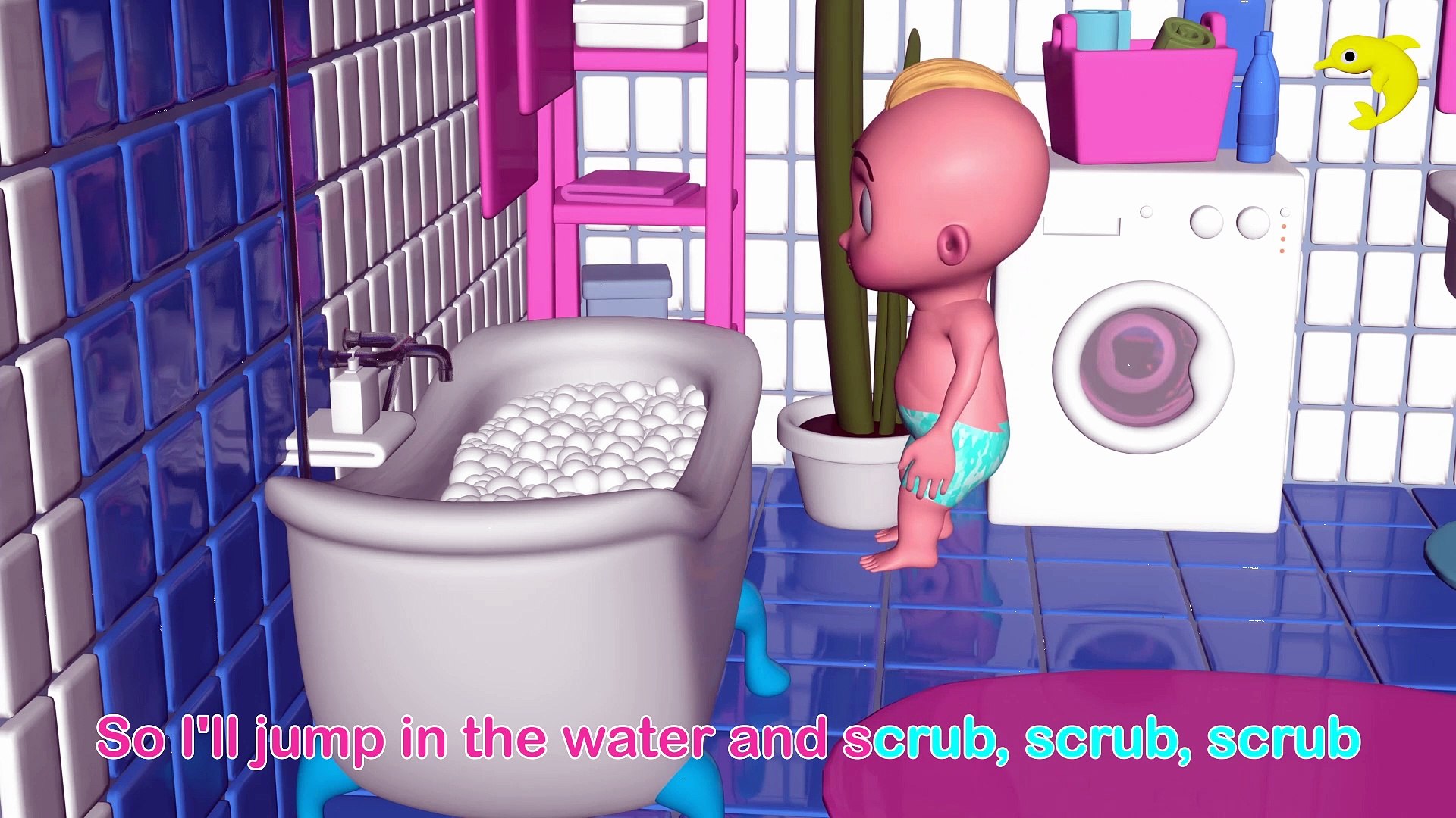 ⁣Bath Song For Kids | Nursery Rhymes &  Kids Songs | Dolphin Kids Tv