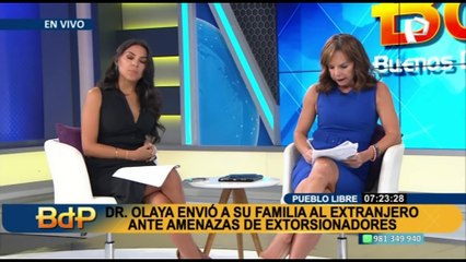 Dr. Olaya sobre extorsionadores: "Primero se hicieron pasar por una ONG y luego empezaron a pedirme dinero"