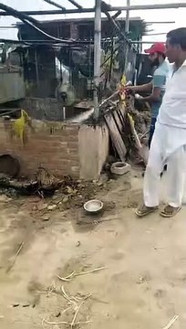 गैस सिलेण्डर की पाइप लीकेज होने से लगी आग, सामान स्वाह