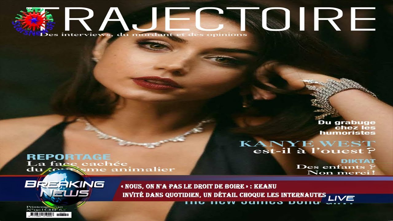 « Nous, on n'a pas le droit de boire » : Keanu  invité dans Quotidien, un détail choque les internau