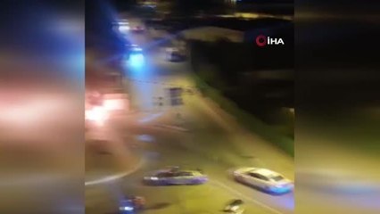 Maltepe'de motosiklet alev topuna döndü