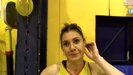 La réaction de la capitaine Aude Kernevez après la victoire à domicile des féminines de basket