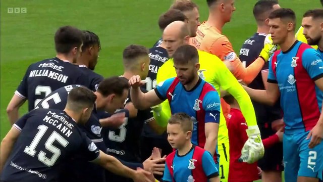 Falkirk v Inverness Caledonian Thistle Scottish Cup Semi Final 1 Half BBC