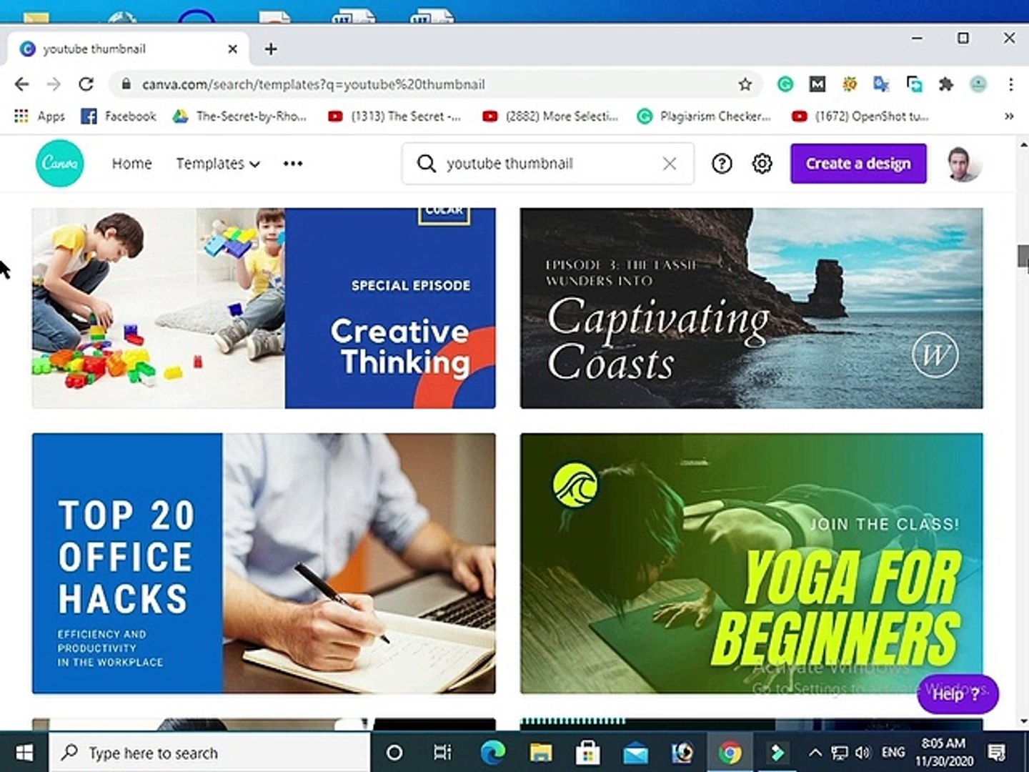 How to make dailymotion or youtube thumbnail in canva | simple method with complete process in engli