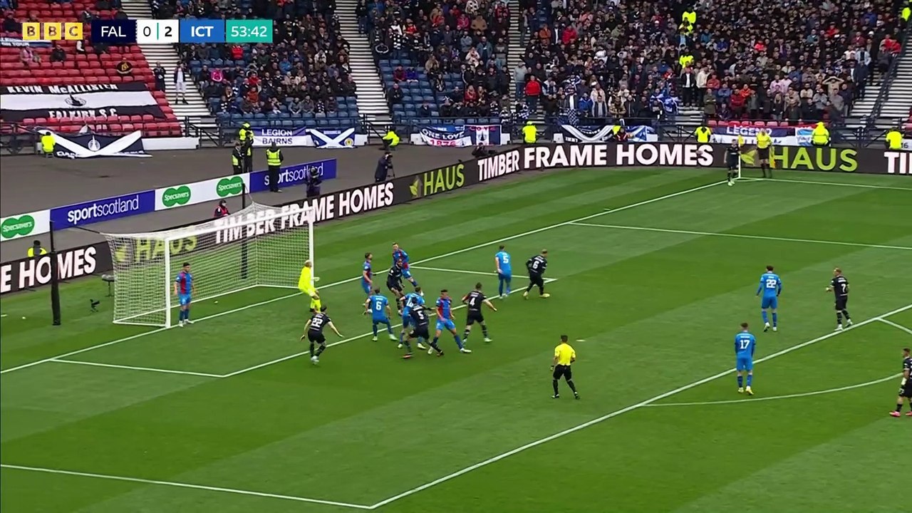 Falkirk v Inverness Caledonian Thistle Scottish Cup Semi Final 2 half BBC