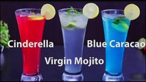Cinderella Mocktail | Virgin Mojito | Blue Curacao