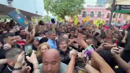 Javier Milei con el sobrino de Menem en La Rioja: "El liberalismo es el movimiento de los oprimidos"