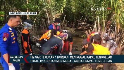 1 Jasad Korban Kapal Tengggelam Ditemukan, Total 12 Korban Meninggal Dunia
