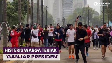 Warga Histeris Sambut  Kedatangan Ganjar Pranowo di GBK