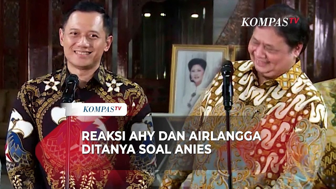 Ini Reaksi AHY Usai Bertemu Airlangga Ditanya soal Bacapres Anies Baswedan
