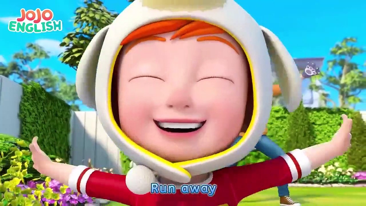 The Big Wolf Is Coming☆Learn English ☆ Nursery Rhymes & Kids Songs♡JoJo English Family Playroom
