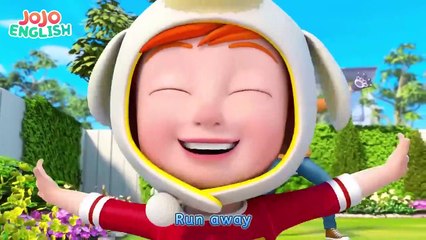 The Big Wolf Is Coming☆Learn English ☆ Nursery Rhymes & Kids Songs♡JoJo English Family Playroom
