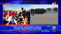 Tacna: gobierno envía militares para apoyar a la PNP en resguardar la frontera con Chile