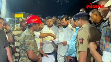 भिवंडी दुर्घटनेतील जखमींची मुख्यमंत्र्यांनी घेतली भेट