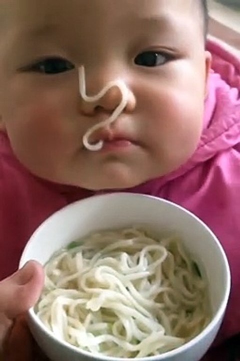Baby Eating Noodles | Baby Funny Eating | Babies Funny Moments | Cute Babies | Naughty Babies #baby