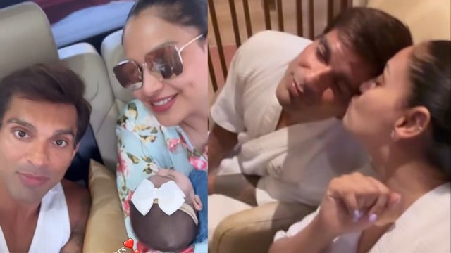 Bipasha Basu Karan SIngh Grover 7th Wedding Anniversary पर Daughter Devi के साथ Enjoy करते । Boldsky