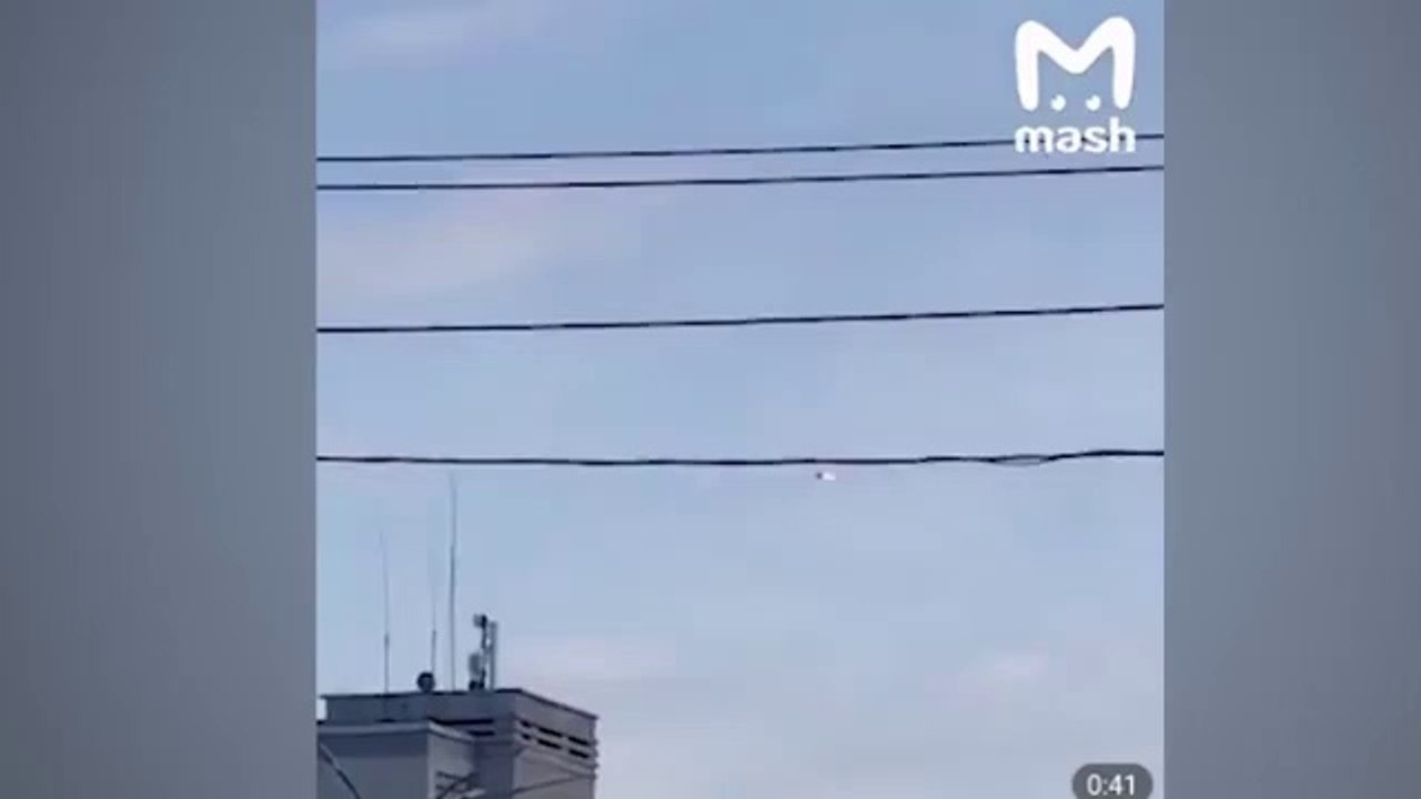 Russian fighter jet bursts into flames and falls out of sky over Murmansk