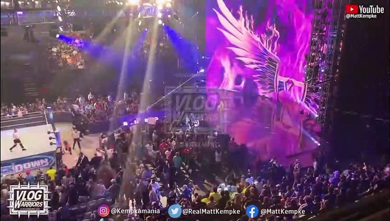 Rhea Ripley and Sami Zayn face to face off camera after WWE Smackdown (4/28/23)