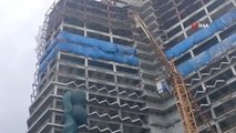 Maslak'ta gökdelen inşaatında asansör boşluğuna düşen işçi hayatını kaybetti