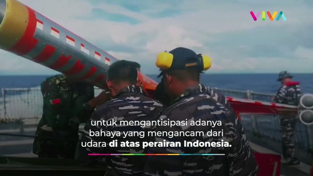TEGANG! Kapal Perang TNI AL Tembak Jatuh 'Drone Berbahaya'