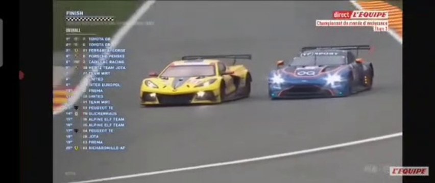 WEC 2023 6H Spa Race Epic Battles Finish Catsburg vs Eastwood and Costa vs Caldarelli
