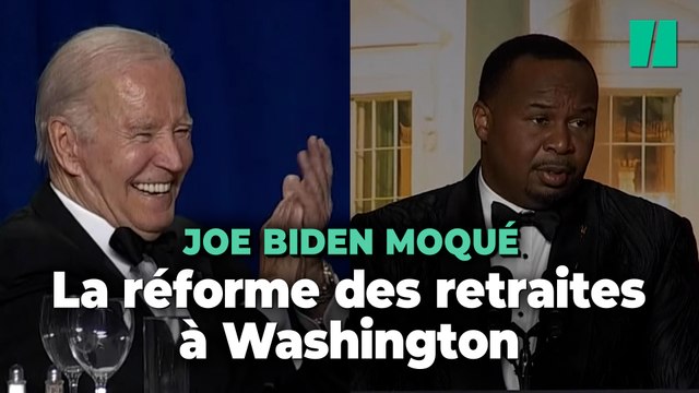 Au gala de la presse, la réforme des retraites pour chambrer Biden sur son âge