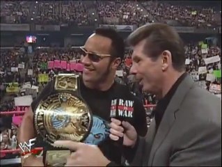 Stone Cold Gives The Rock and The Corporation A Beer Bath