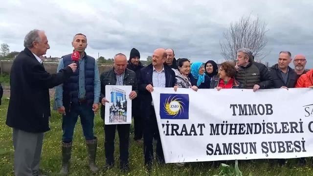Bafralı Çiftçiler, Samsun Büyükşehir Belediyesi'nin Hal Porjesine Tepki Gösterdi: Bu Bölge, Sit Alanında Olup, Dere Yatağı Niteliğindedir.