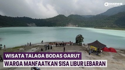 Warga Padati Objek Wisata Talaga Bodas Garut, Manfaatkan Sisa Libur Lebaran