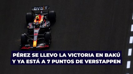 Checo Pérez logra su segunda victoria en Bakú