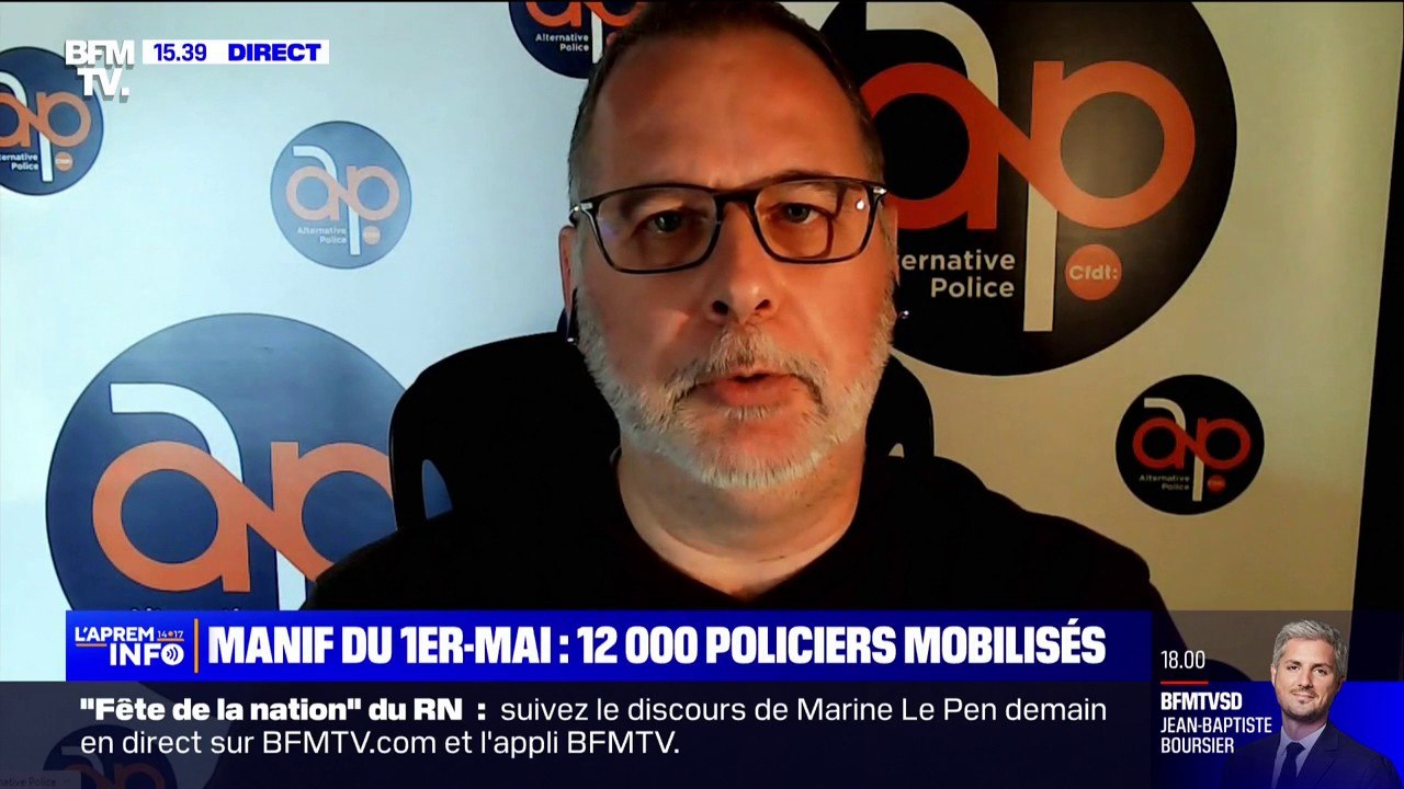 Manifestations du 1er-Mai: "Nouveauté, nous aurons la chance de pouvoir utiliser les drones", affirme le syndicaliste policier Denis Jacob (Alternative Police)