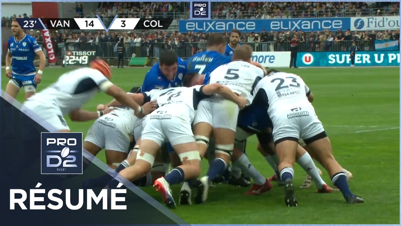 PRO D2 - Résumé RC Vannes-Colomiers Rugby: 27-23 - J29 - Saison 2022/2023