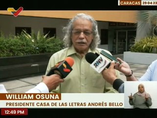 Vpdte. de Comunicación Freddy Ñáñez impartió clase de poesía y filosofía en la Casa de las Letras