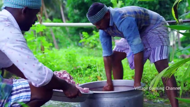 BAMBOO BIRYANI _ Mutton Biryani Cooking in Bamboo _ Steamed Bamboo Biryani Recipe Cooking in Village(720p)