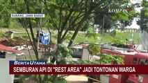 Warga Subang Dihebohkan dengan Semburan Api di SPBU Rest Area KM 86 Tol Cipali!