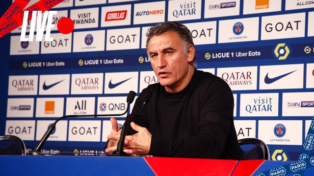 Replay : Conférence de presse de Christophe Galtier après Paris Saint-Germain - FC Lorient