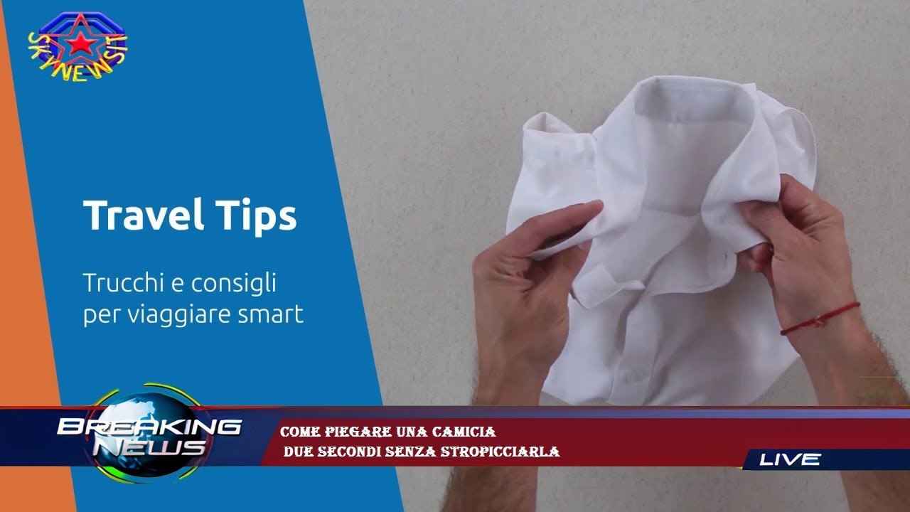 Come piegare una camicia  due secondi senza stropicciarla