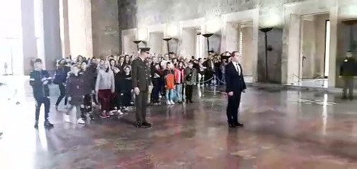 Sinoplu öğrenciler Anıtkabir'de