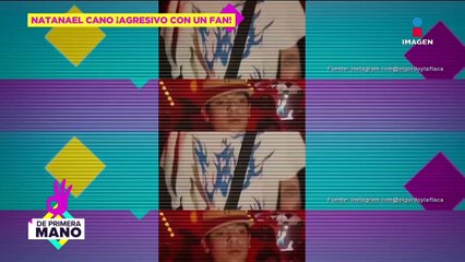 VIDEO Natanael Cano agrede a un fan y arroja su celular