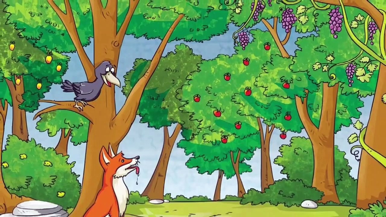 Story of The Fox and Grapes _ Animation Video in English _ Story For Kids in English