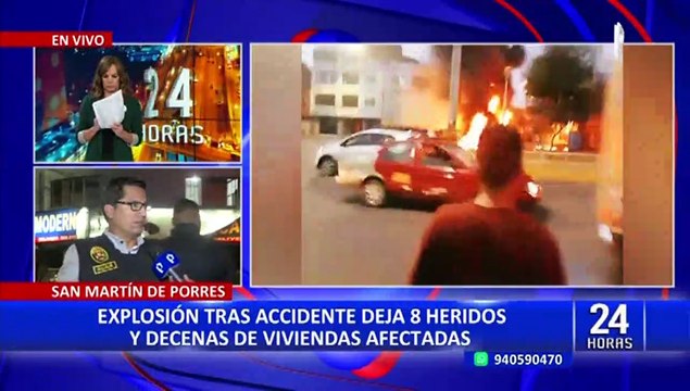 Alcalde de SMP sobre explosión: “Tráiler no debió circular por la avenida Perú”
