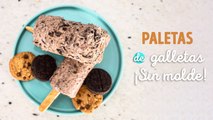 Refrescantes y deliciosas paletas de galletas ¡sin molde!