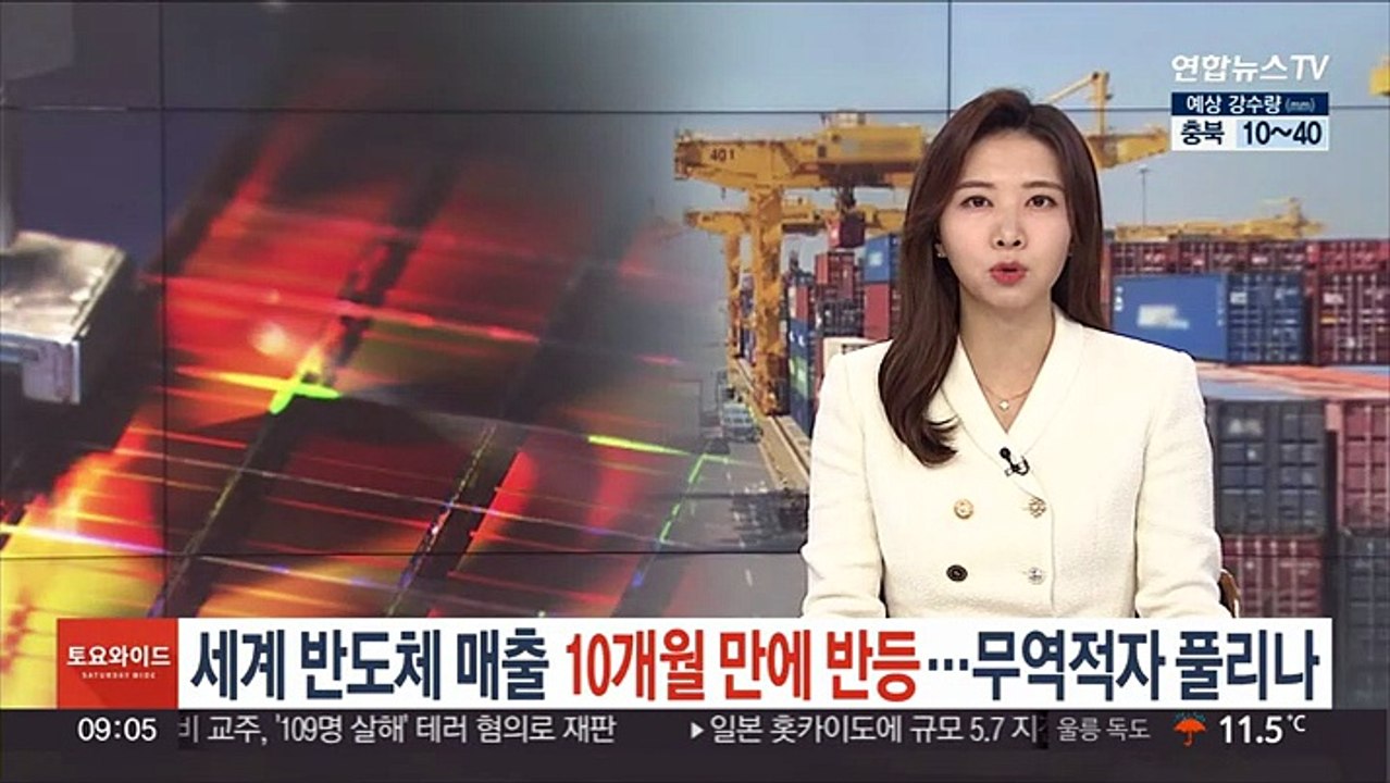 세계 반도체 매출 10개월 만에 반등…무역적자 풀리나