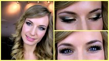 Anne V   Anne Vyalitsyna Makeup Tutorial! Gold Green Smokey Eye   Glitter  Party, Prom Makeup