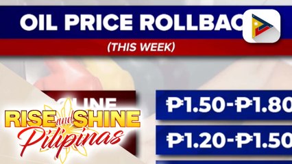 Oil price rollback, ipatutupad ngayong linggo