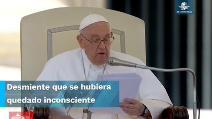 Papa Francisco revela que sufrió "una pulmonía aguda", pero que respondió bien