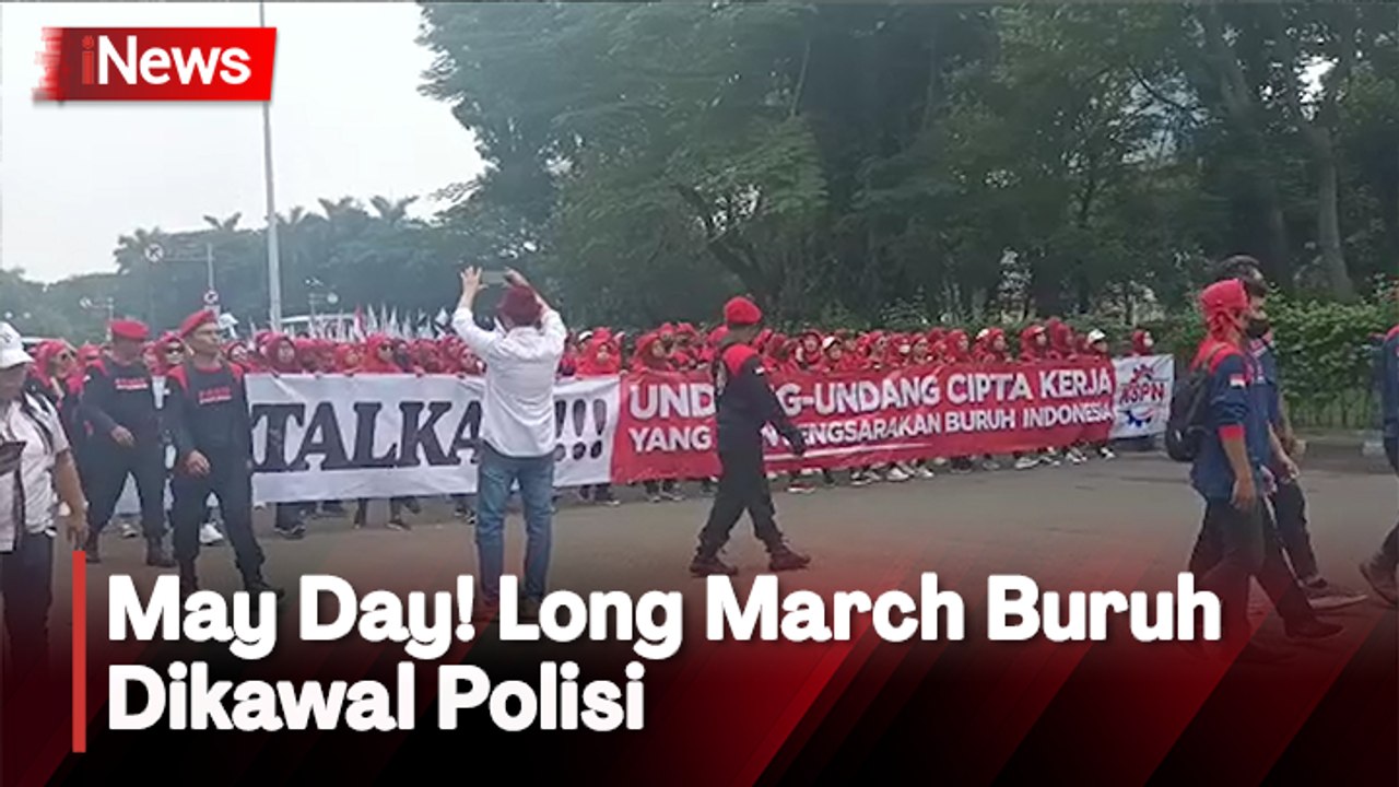 Massa Buruh Mulai Bergerak, Long March dari Gambir ke Patung Kuda
