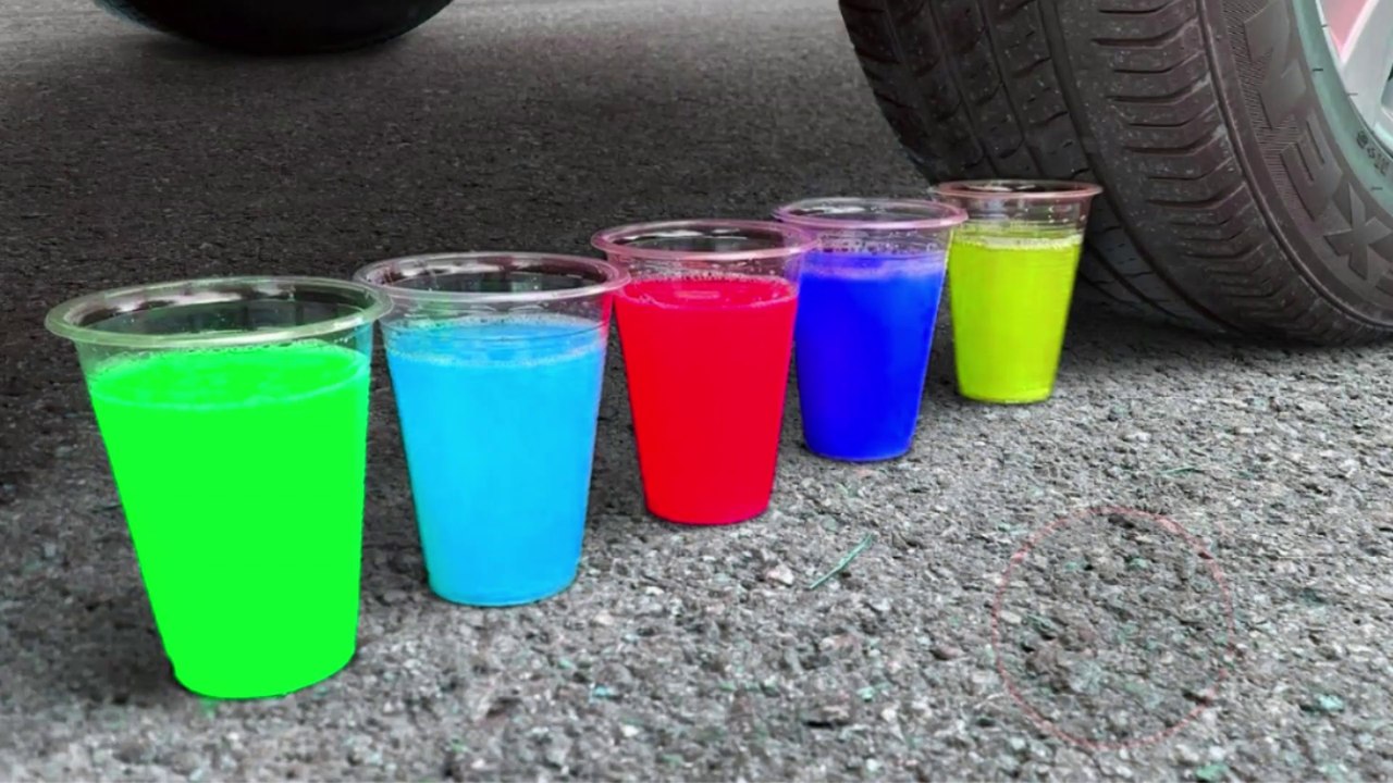 Crushing Things with Car Tire Satisfying and Relaxing ASMR Sounds