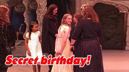 Kate Middleton was spotted taking Charlotte to a secret birthday party at the Royal Opera House